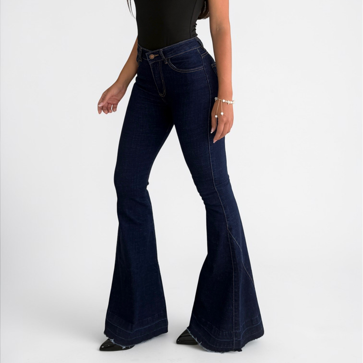 Luma — High Rise Extra Wide Flare Jean