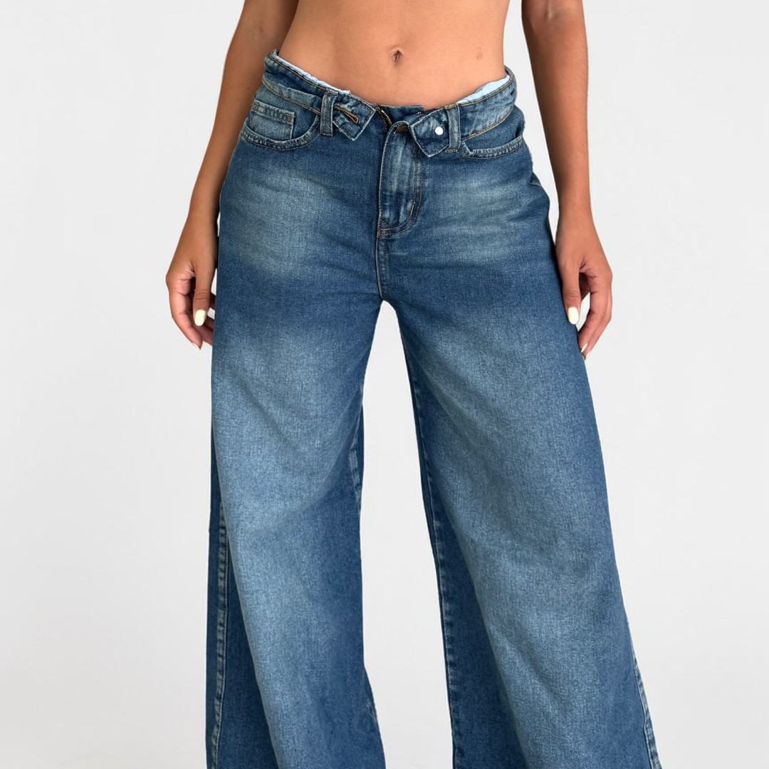 Volta — Palazzo Jean with Folded Waistband