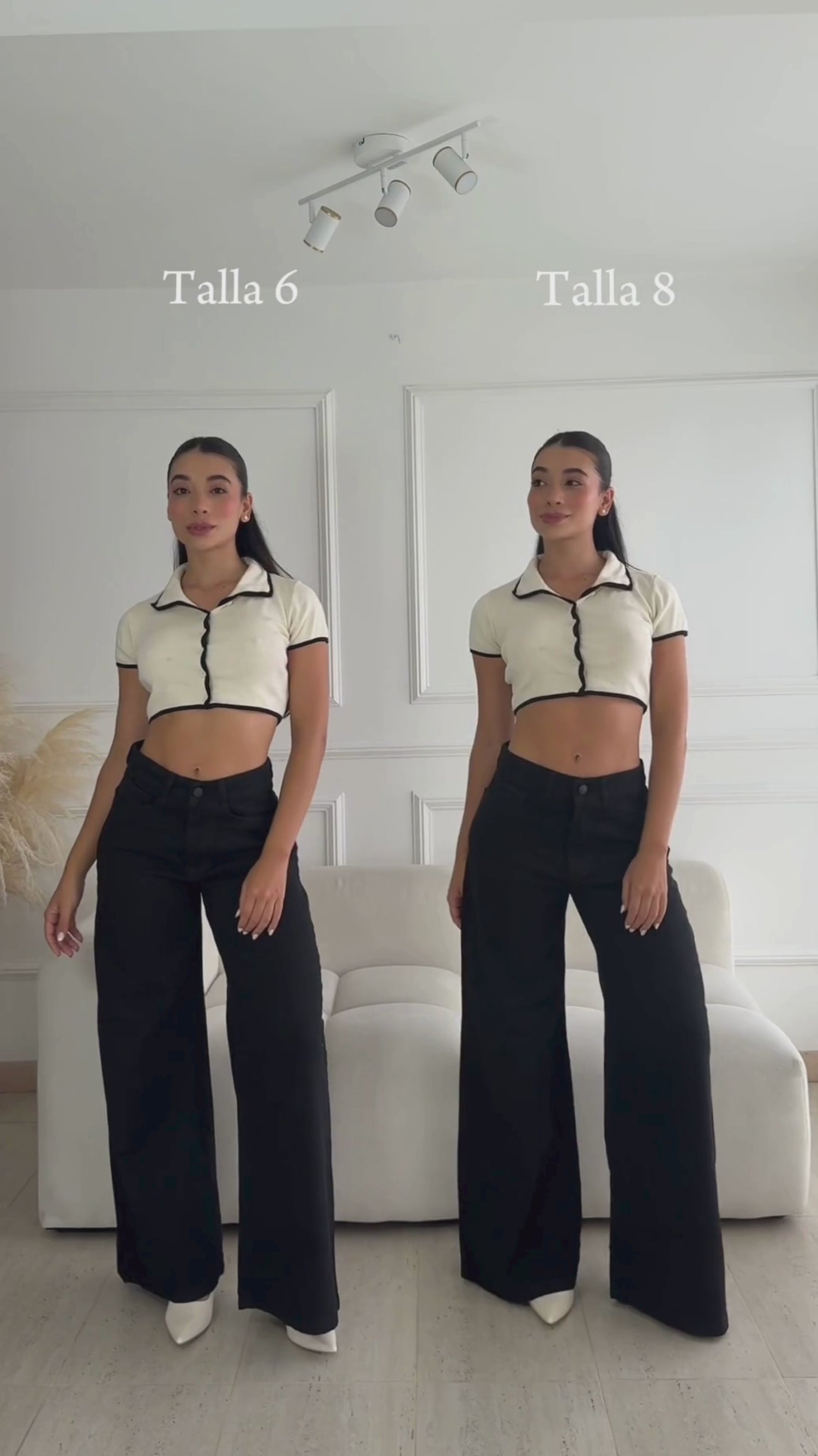 Essenzia — Black Classic Wide Leg Jean